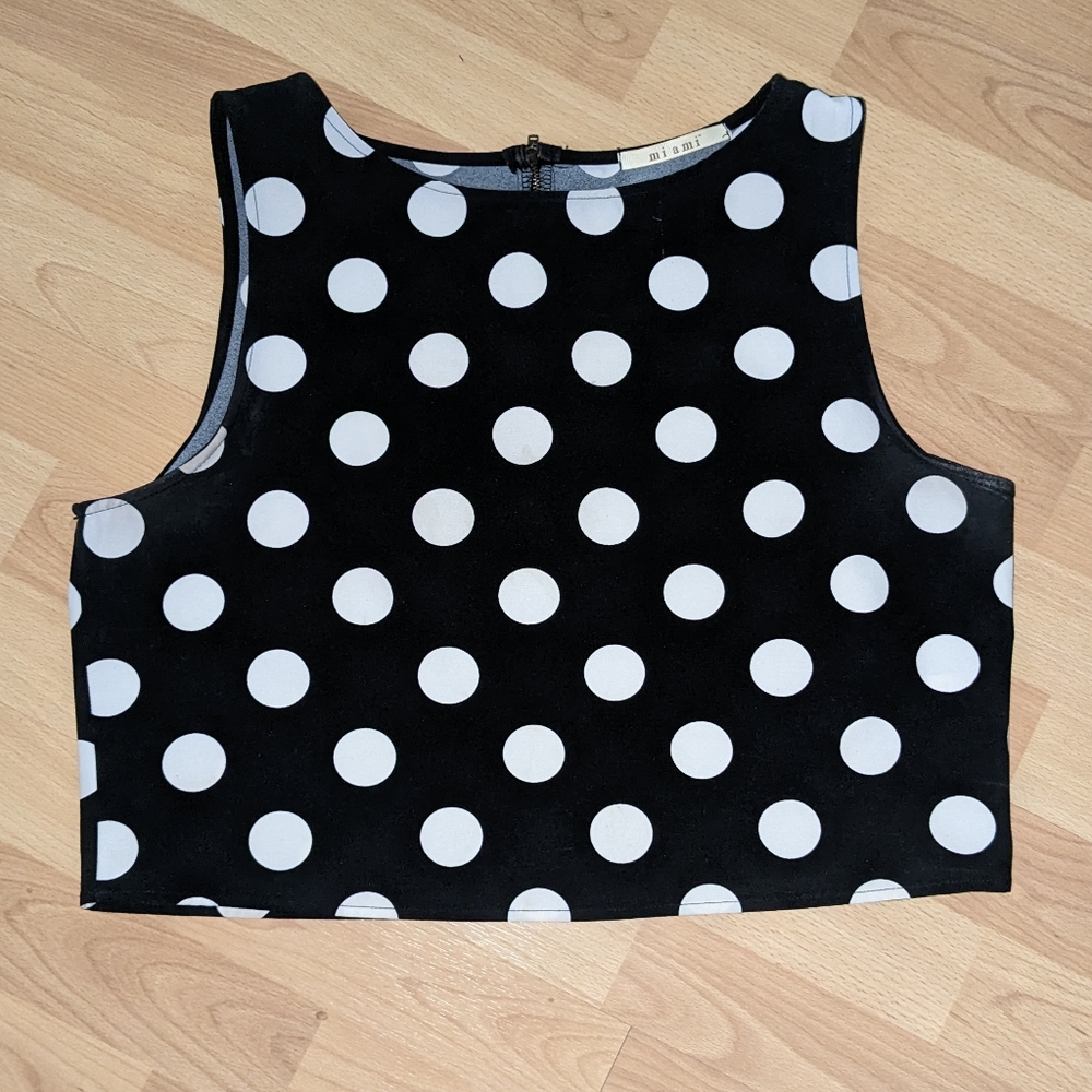 Polka Dot Crop Top